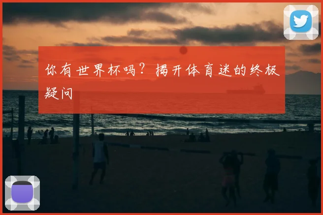 你有世界杯吗？揭开体育迷的终极疑问