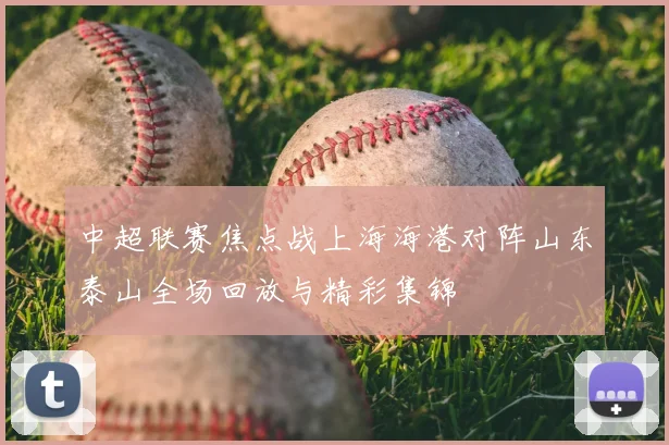 中超联赛焦点战上海海港对阵山东泰山全场回放与精彩集锦